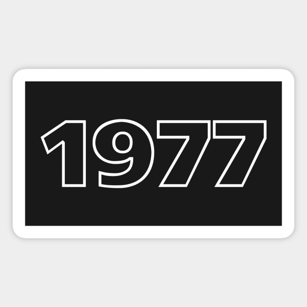 Retro 1977 Magnet by GloopTrekker